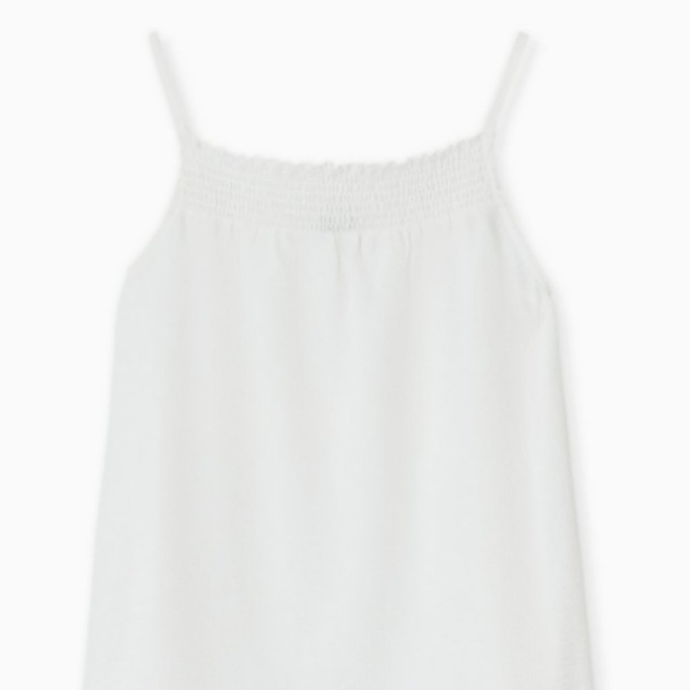 Torrid Ivory Crinkled Gauze Smock Neck Cami Size 2